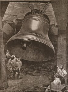 Test de la grande cloche pour la cathédrale Saint-Paul chez Messrs. Taylor and Son